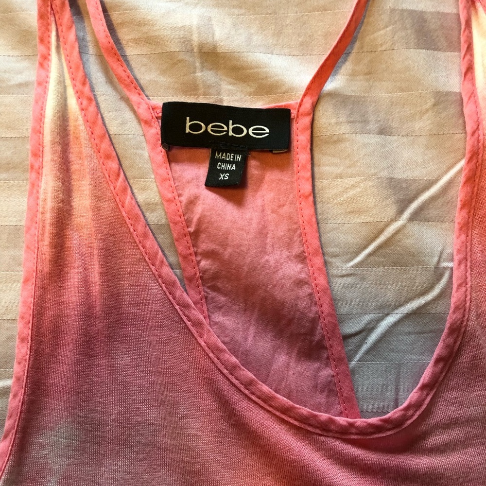 Bebe Racerback Tie-Dye 💗 Tank Top
